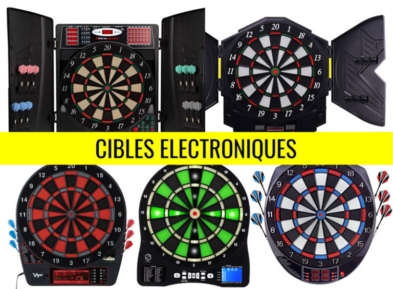 Jeu De Fléchettes électronique Avec Cible - 34 Jeux, Jusqu'à 8 Joueurs, 12 Flèches Souples Incluses